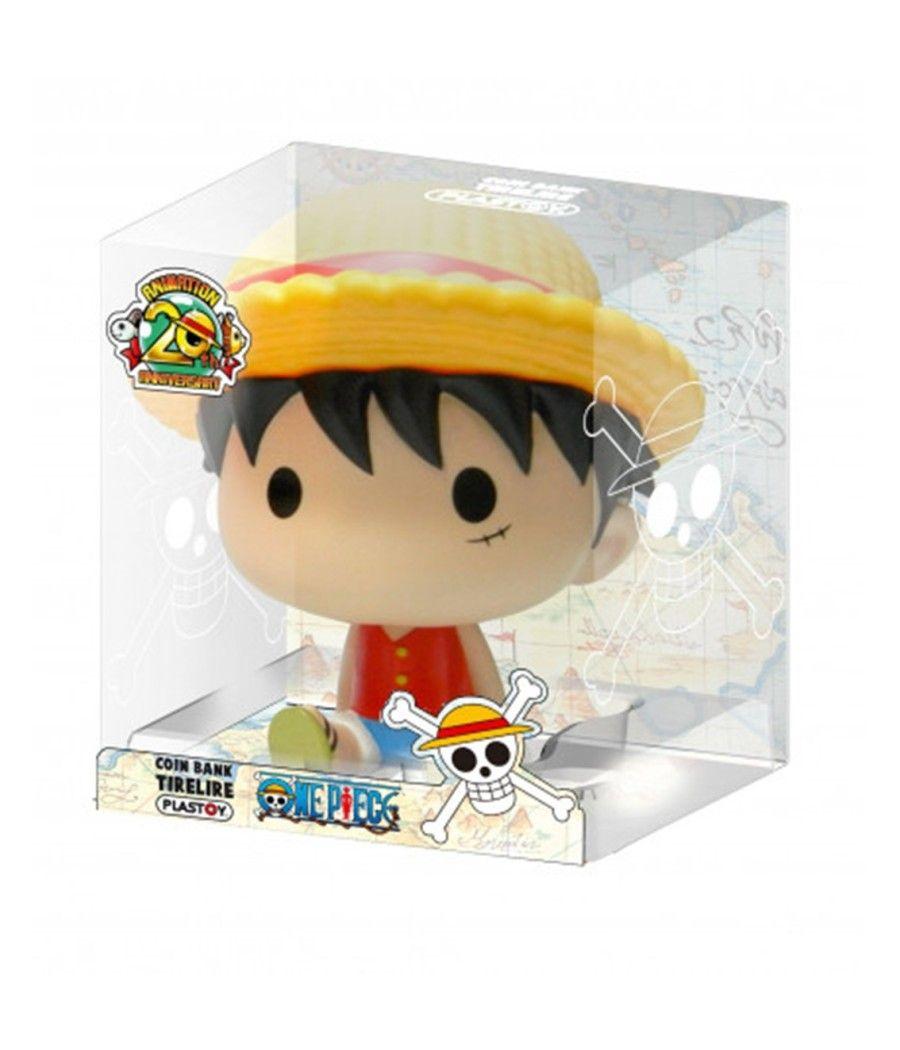 Figura hucha plastoy one piece luffy chibi