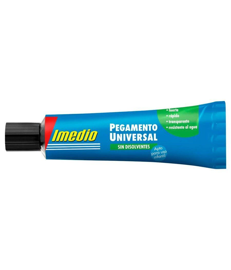 Pegamento imedio universal sin disolventes transparente banda azul 35 ml pack 24 unidades