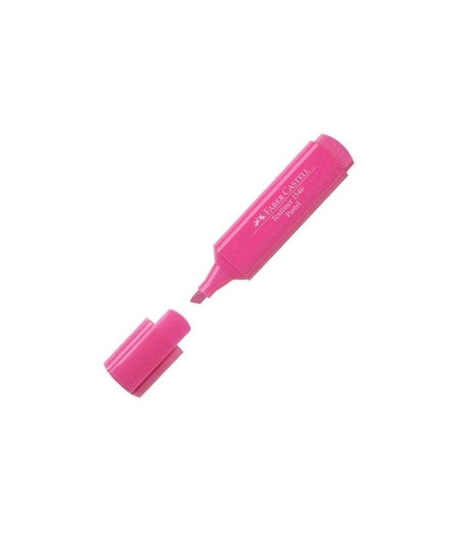 Faber - castell marcador textliner 1546 pastel rosa -10u-