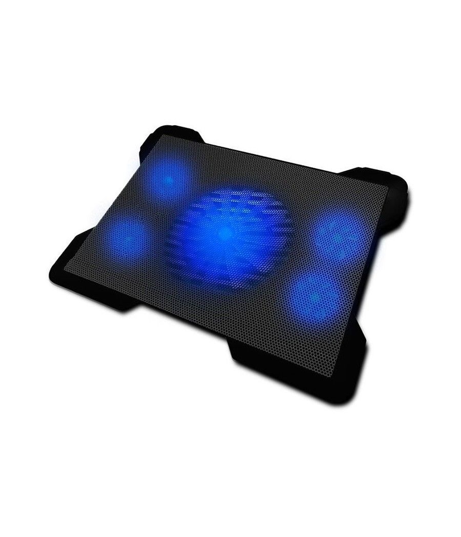 Soporte refrigerante woxter notebook cooling pad 1560r para portátiles hasta 17'/ iluminación led