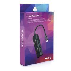 Hub usb 3.1 tipo-c nanocable 10.16.0401/ 2 puertos usb/ 1 usb tipo-c/ 1 hdmi/ negro