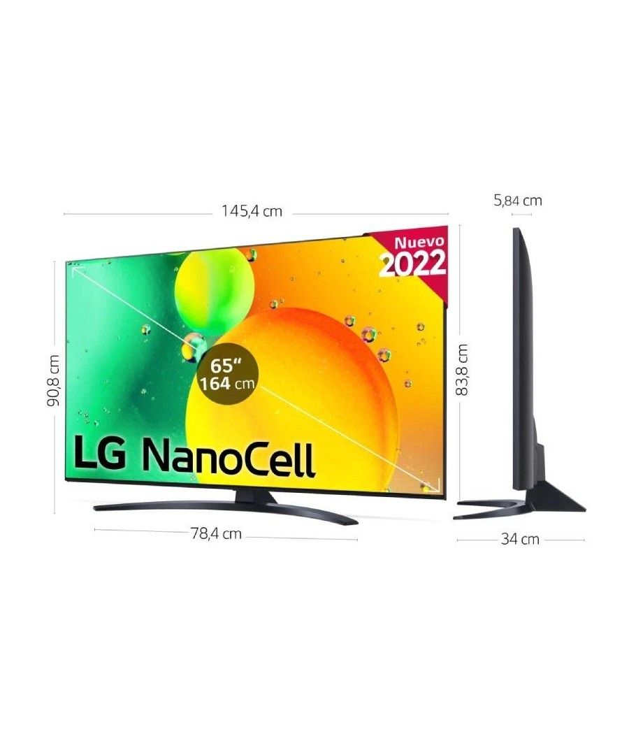 Televisor lg nanocell 65nano766qa 65'/ ultra hd 4k/ smart tv/ wifi