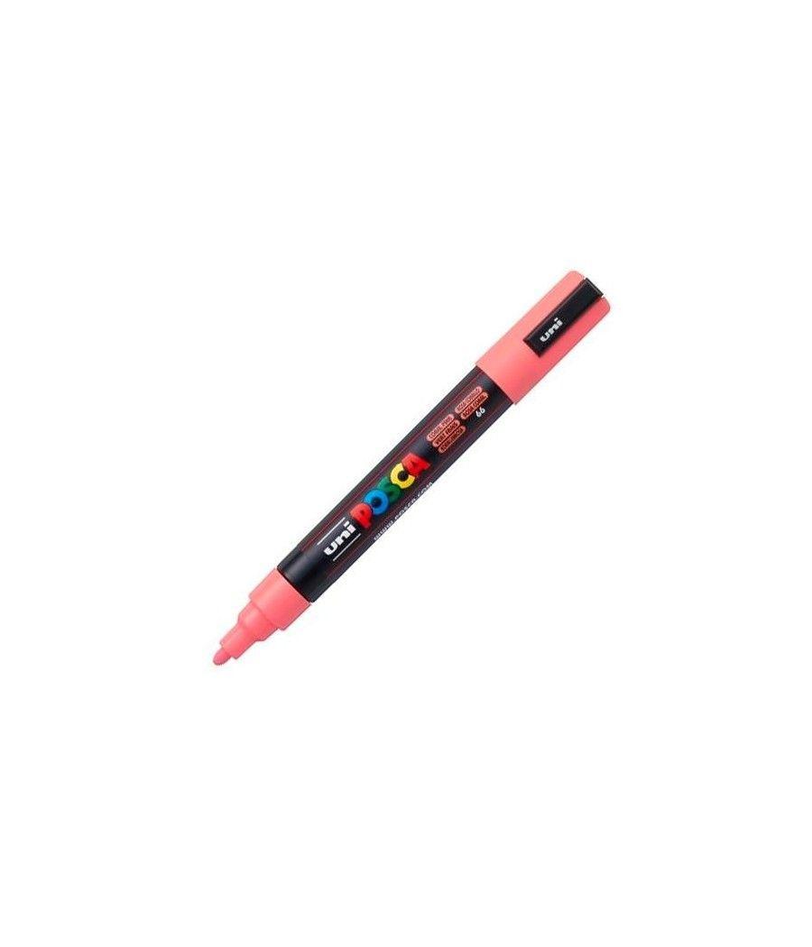 Uniball marcador posca pc-5m no permanente punta forma de bala 1,8 - 2,5 mm rosa coral