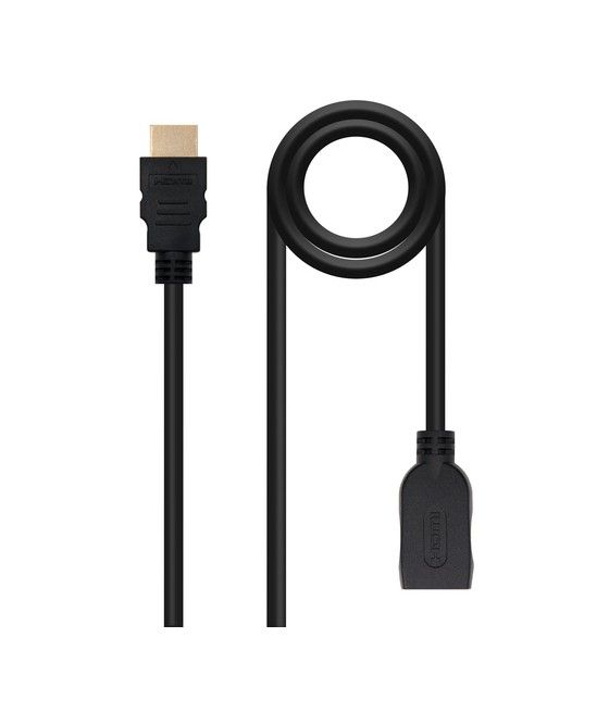 Nanocable HDMI, 2m cable HDMI HDMI tipo A (Estándar) Negro - Imagen 1