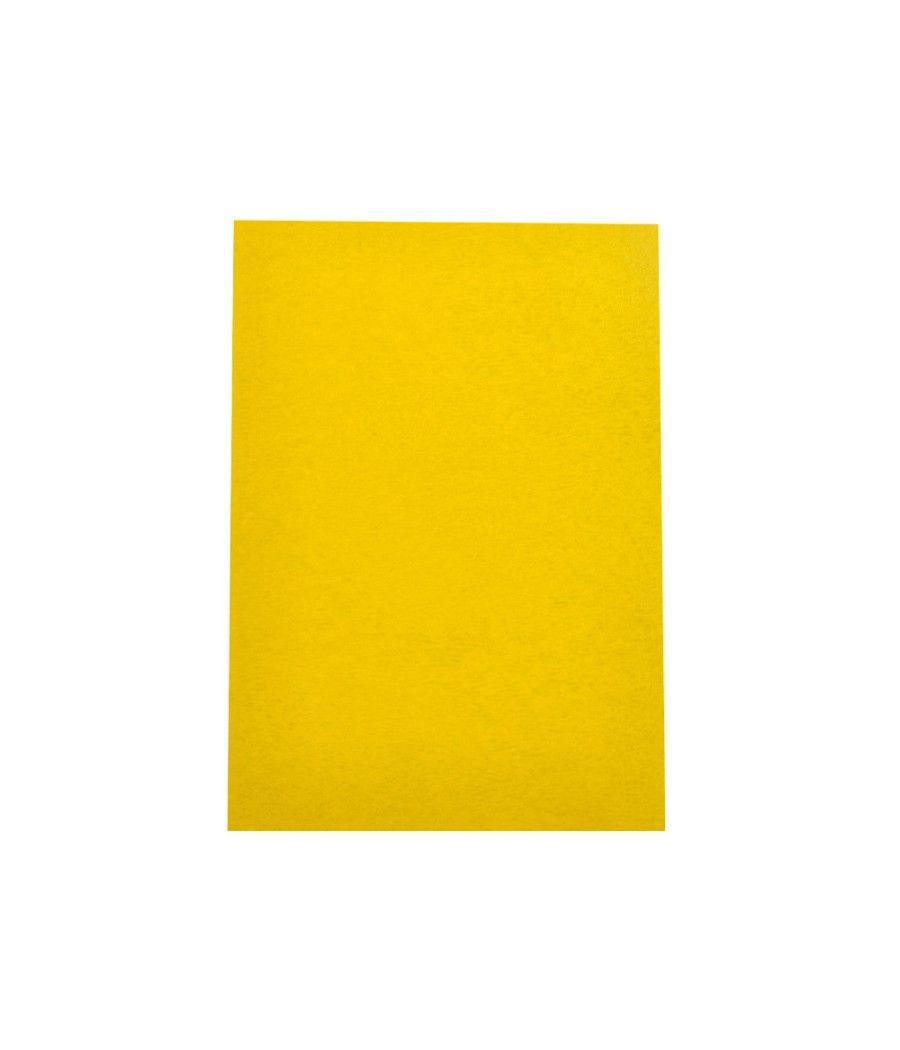 Tapa encuadernación liderpapel cartón a4 0,9mm amarillo flúor paquete de 50 unidades