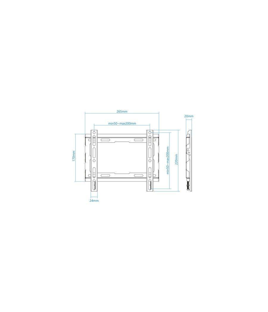 Soporte pared pantallas 23-43 negro