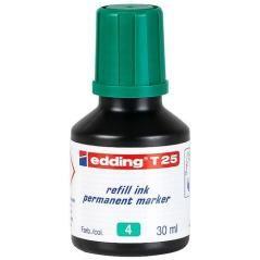 Edding frasco de tinta t25 para rotulador permanente 30ml verde