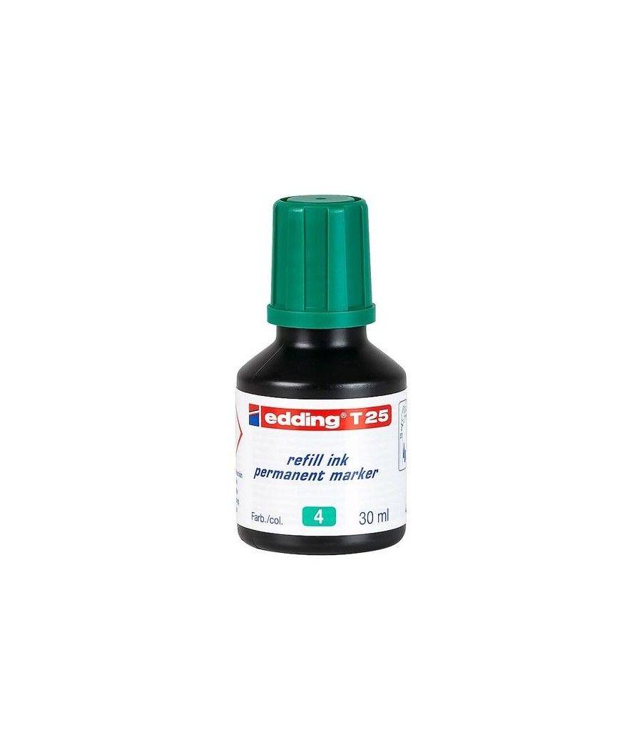 Edding frasco de tinta t25 para rotulador permanente 30ml verde