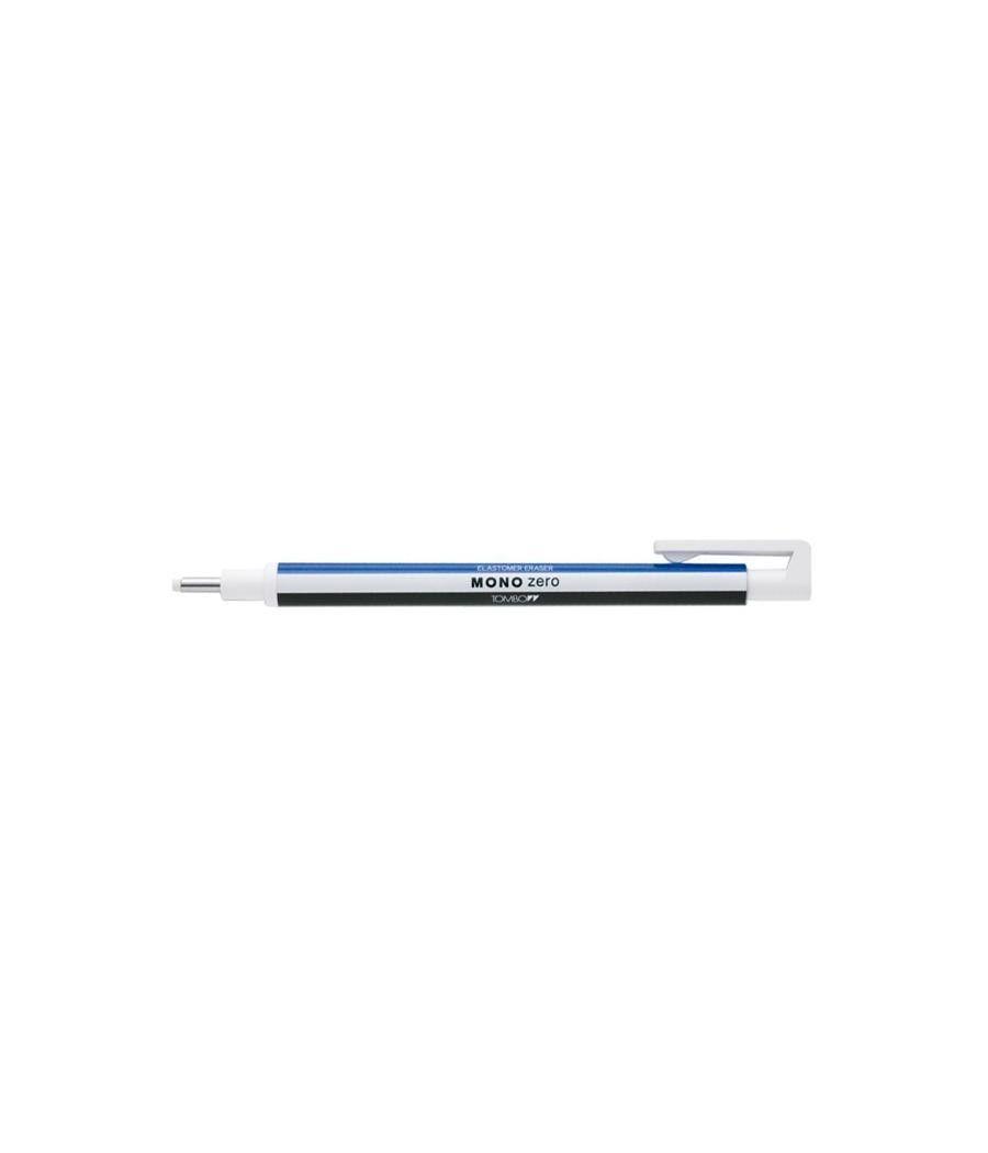 Tombow mono zero lÁpiz borrador de precisiÓn punta 2,3mm redonda cuerpo blanco/azul/negro