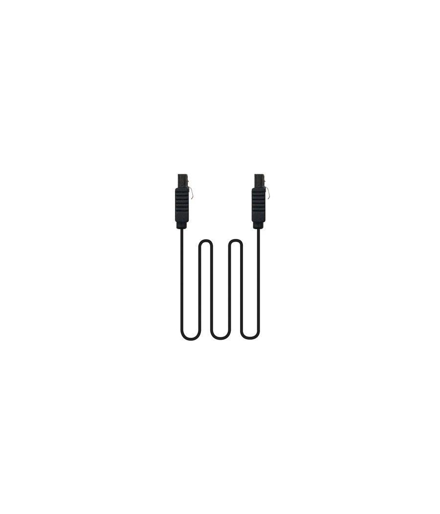 Nanocable CABLE SATA III DATOS 6G CON ANCLAJES, NEGRO, 0.5 M - Imagen 2