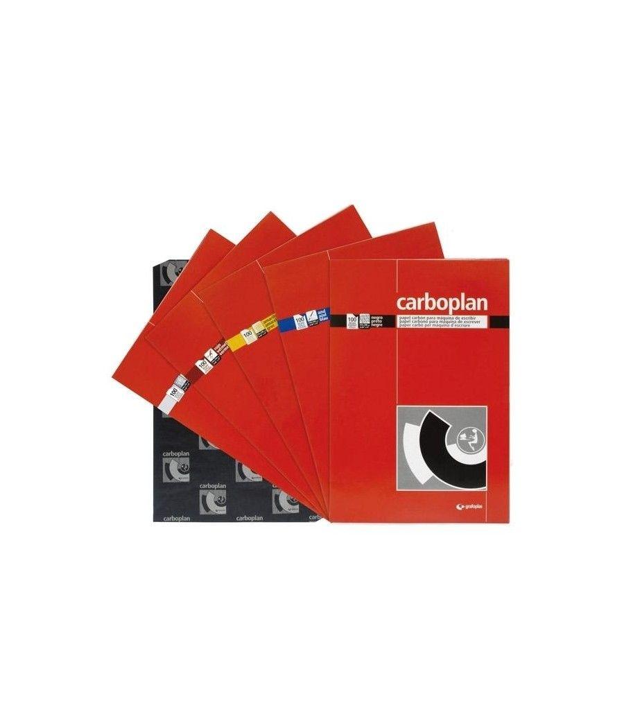 Grafoplas papel carbÓn carboplan pack 10 hojas blanco