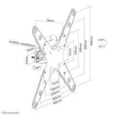 Neomounts by Newstar soporte de poste para TV