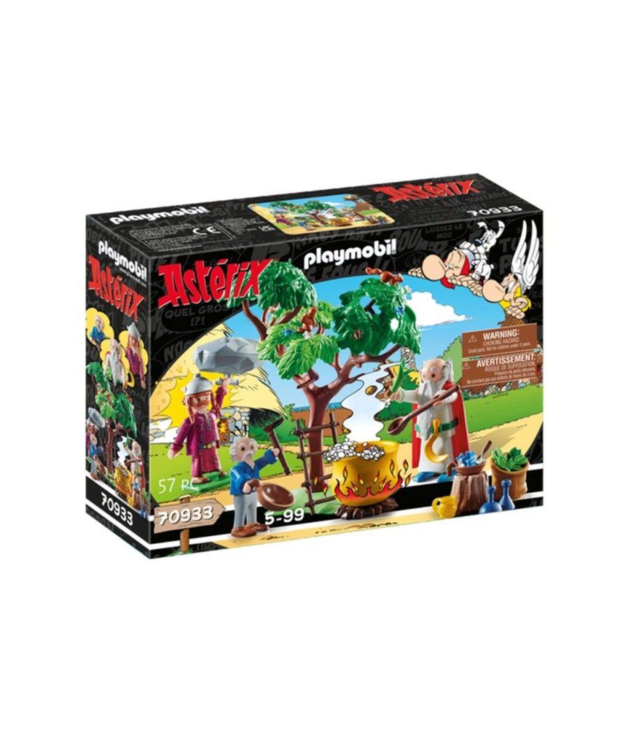 Playmobil asterix: panoramix con el caldero de la pocion magica