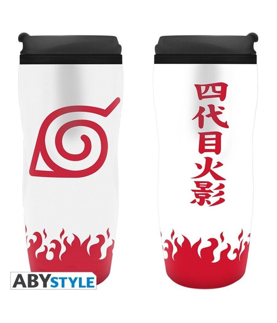 Taza de viaje abystyle naruto shippuden yondaime hokage