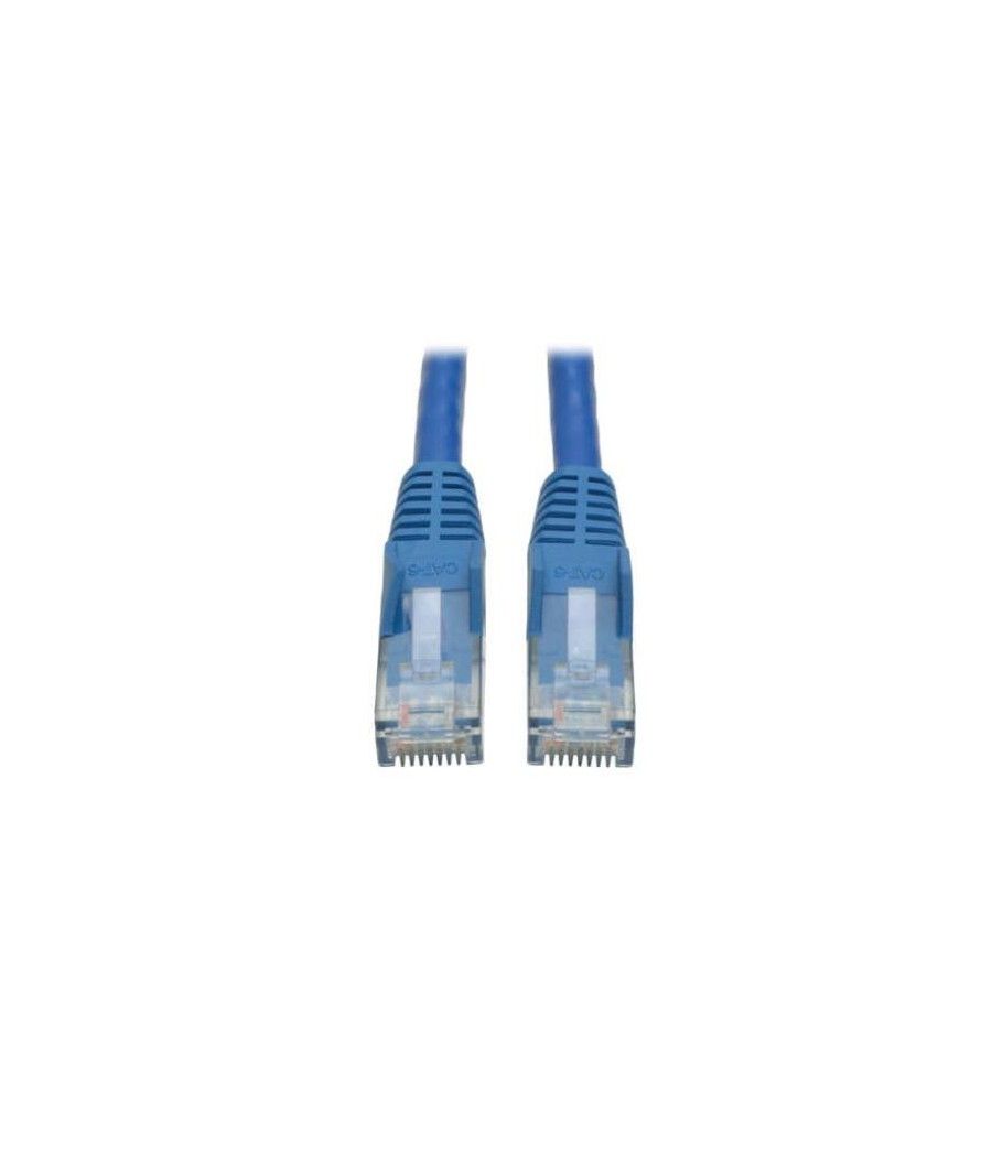 Tripp Lite N201-001-BL Cable Ethernet (UTP) Patch Moldeado Snagless Cat6 Gigabit (RJ45 M/M), Azul, 30.5 cm [1 pie]