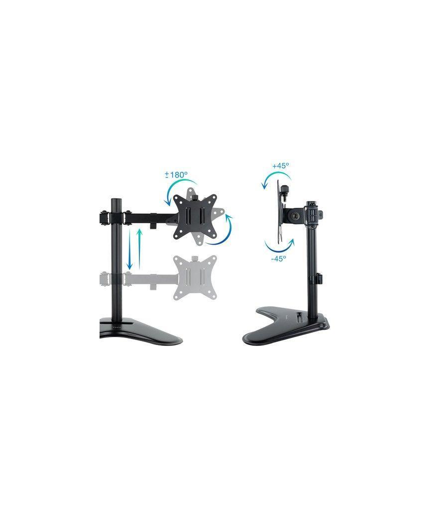 Soporte mesa pant. gira incli 2 brazos 17-32 negro