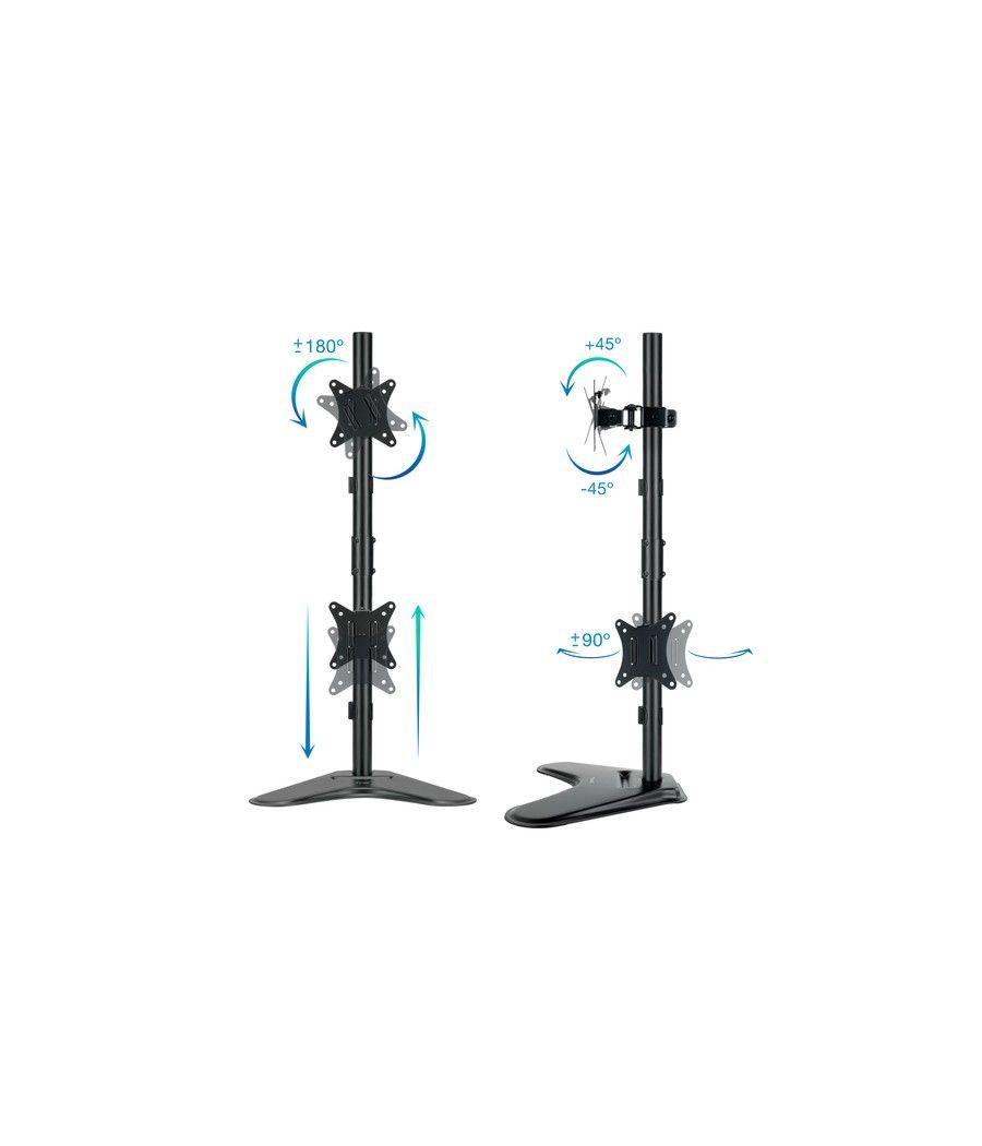 Soporte mesa pant. gira incli 2 brazos 17-32 vertical