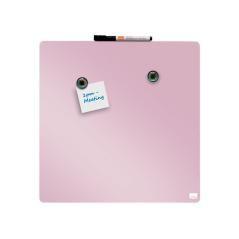 Pizarra nobo magnética para el hogar color rosa 360x360 mm