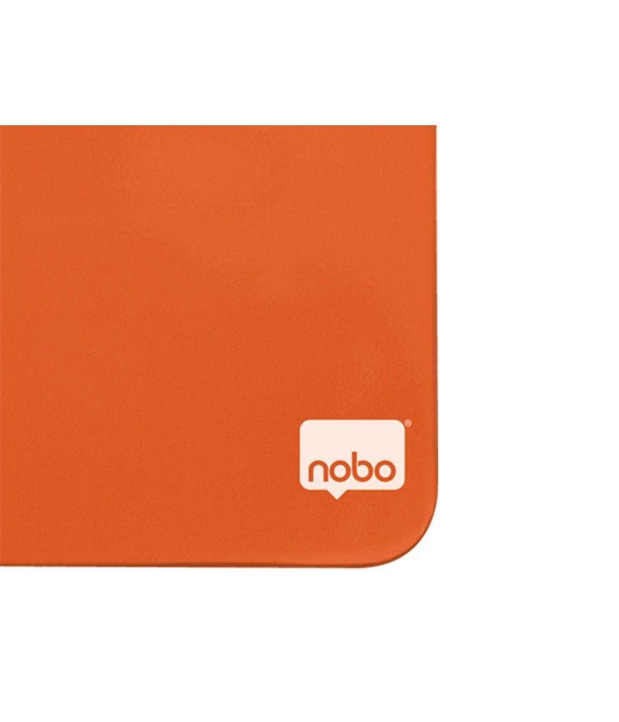 Pizarra nobo magnética para el hogar color naranja 360x360 mm