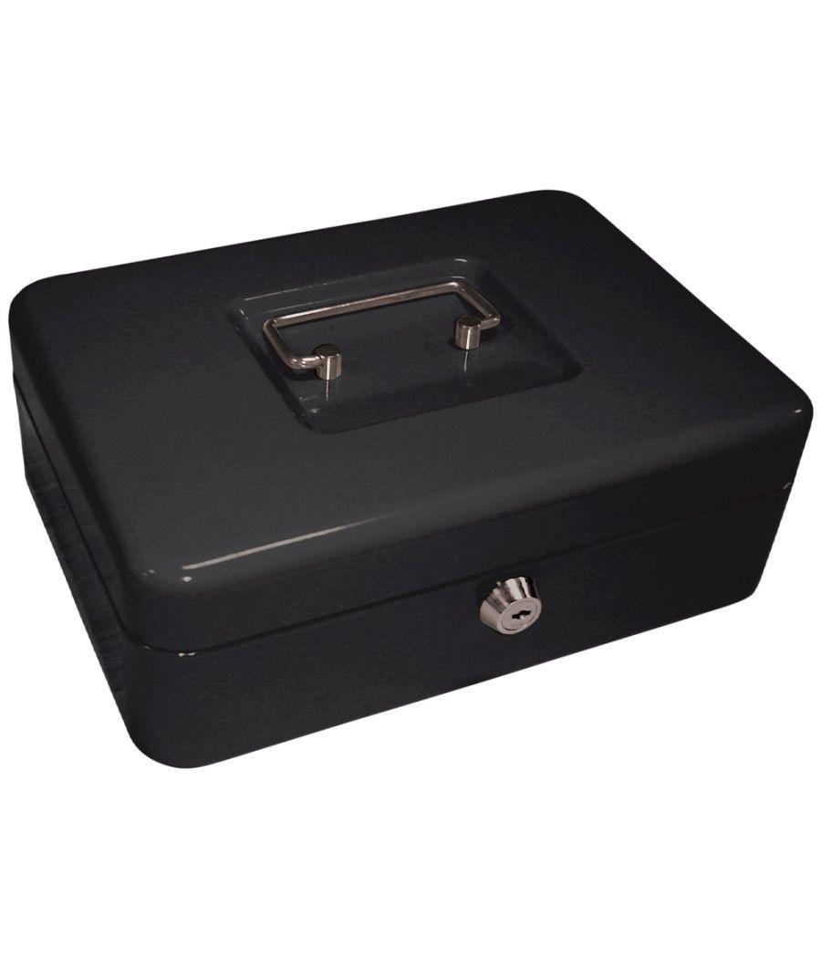 Caja caudales q-connect 10\" 250x180x90 mm negra con portamonedas
