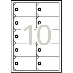 Apli etiquetas colgantes imprimibles para inkjet, lÁser o fotocopiadoras 98x57mm 100 etiquetas
