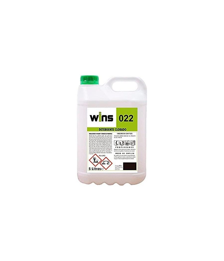 Vinfer detergente alcalino clorado wins 022 garrafa 5l incoloro