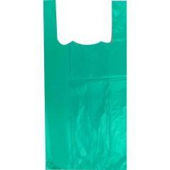 Bolsa de asa anonima 42x53 50 micras 70% reciclado verde 2kg