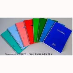 Zorrilla cuaderno espiral tauroplastic 80h folio 90gr 5x5 t/ pp colores surtidos