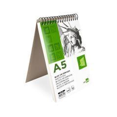 Bloc dibujo liderpapel esbozos espiral a5 148x210mm 100 hojas 90g/m2 sin recuadro