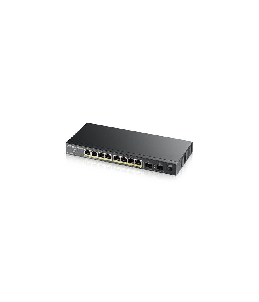 Zyxel GS1100-10HP v2 No administrado Gigabit Ethernet (10/100/1000) Energía sobre Ethernet (PoE) Negro