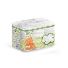 Gc ecologic  papel higiénico ecologic 200/22,4m fsc doble capa pack 12 rollos reciclado blanco