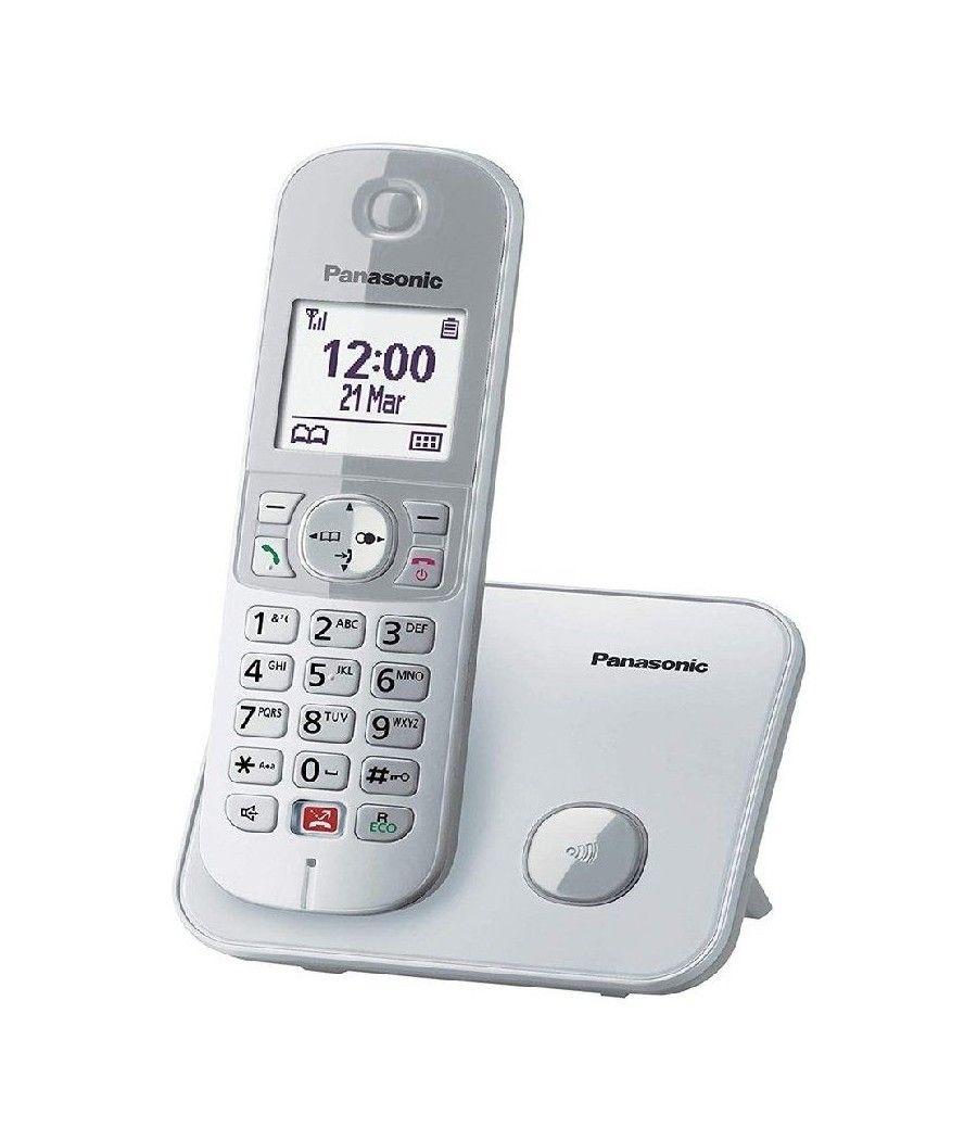 Teléfono inalámbrico panasonic kx-tg6851sp/ plata