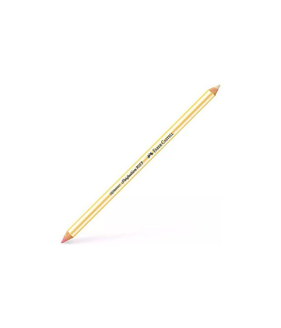 Faber castell lÁpiz goma mixto perfection 7057 doble punta para tinta y grafito pack 12 unidades