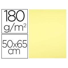 Cartulina liderpapel 50x65 cm 180 gr amarillo medio unidad pack 125 unidades