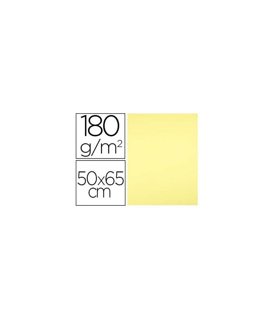 Cartulina liderpapel 50x65 cm 180 gr amarillo medio unidad pack 125 unidades