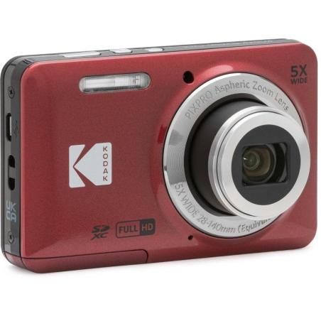 Cámara digital kodak pixpro fz55/ 16mp/ zoom Óptico 5x/ roja