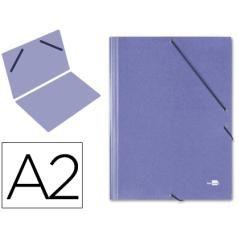 Carpeta planos liderpapel a2 cartón gofrado n 12 azul