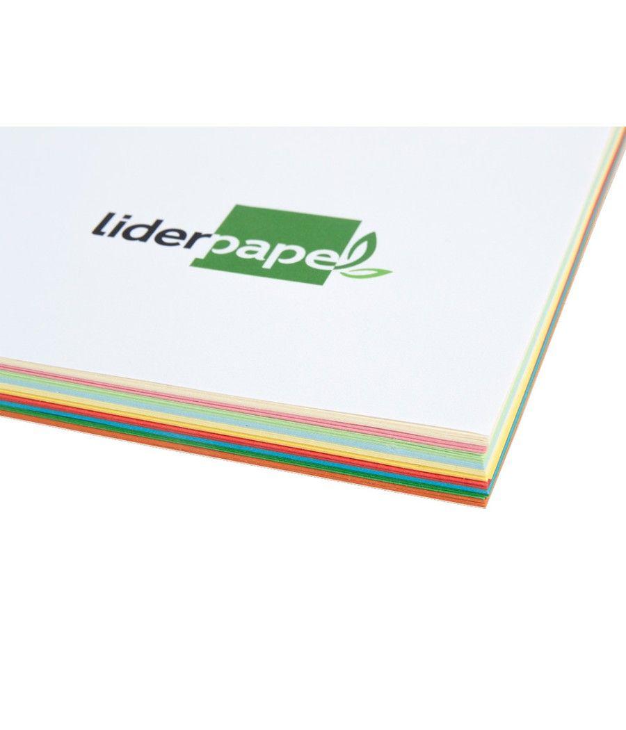 Papel color liderpapel a3 80gr/m2 10 colores surtidos paquete 100 hojas