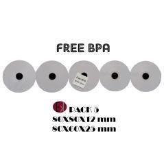 Ekrit rollo térmico sin bpa 80x80x12mm 57grs -5u-