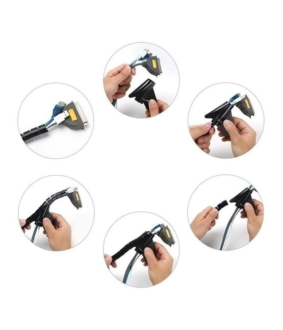 Organizador de cables aisens a151-0604/ 2m