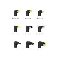 Cargador de portátil aisens aslc-65wauto-bk/ 65w/ automático/ 9 conectores/ voltaje 18.5-20v/ 1 usb qc3.0