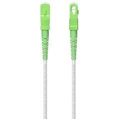 Cable de fibra Óptica g657a2 3.0 9/125 smf aisens a152-0616/ lszh/ 80m/ blanco