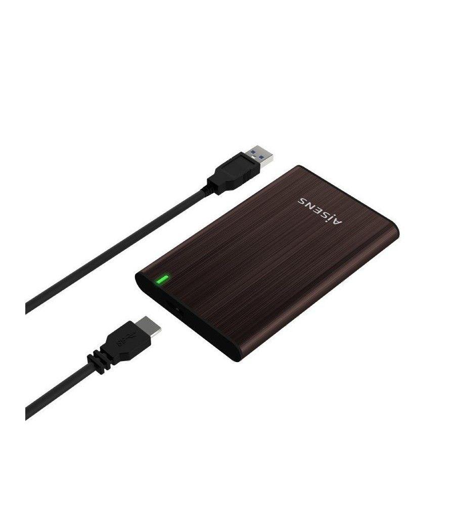 Caja externa para disco duro de 2.5' aisens ase-2525bwn/ usb 3.0/ sin tornillos
