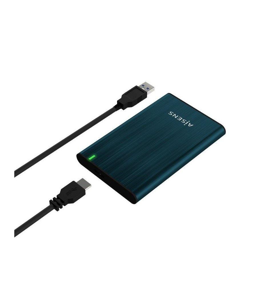 Caja externa para disco duro de 2.5' aisens ase-2525pb/ usb 3.0/ sin tornillos