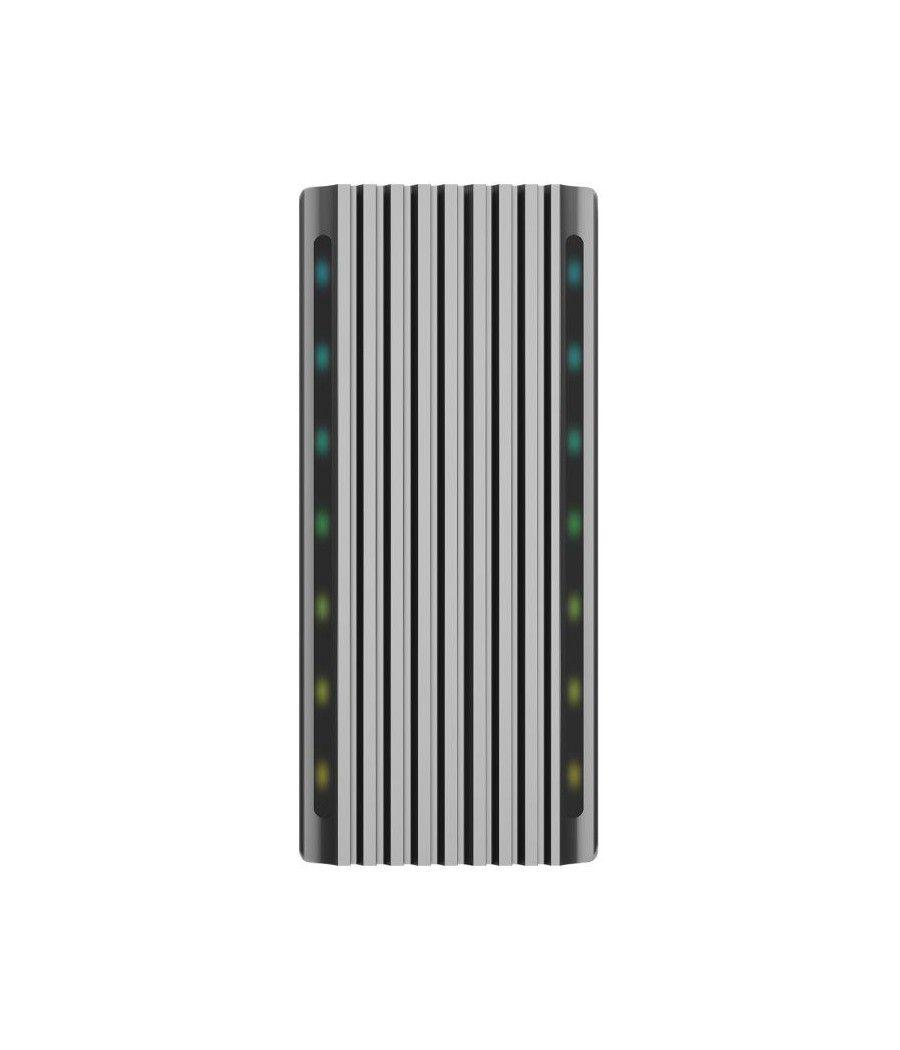 Caja externa para disco duro ssd m.2 sata/nvme aisens asm2-rgb011gr/ usb 3.2 gen2/ sin tornillos