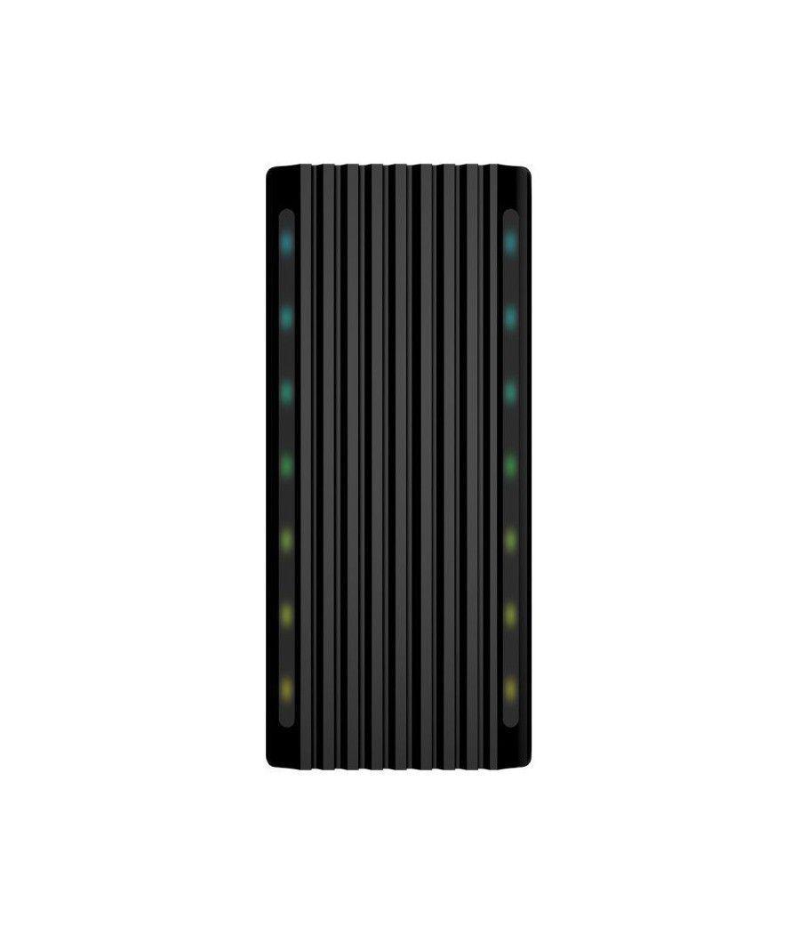 Caja externa para disco ssd m.2 sata/nvme aisens asm2-rgb012b/ usb 3.2/ sin tornillos