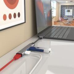 Hub usb 3.0 aisens a106-0540/ 4 puertos usb