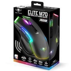 Ratón gaming inalámbrico spirit of gamer elite m70/ batería recargable/ hasta 4800 dpi