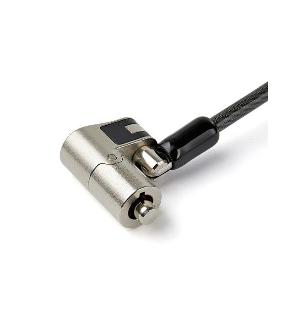 StarTech.com Cable de 2m de Seguridad para Ordenadores Portátiles - para K-Slot - Ranura Nano - Ranura Wedge - con Llave - Image