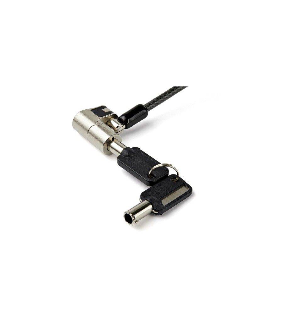 StarTech.com Cable de 2m de Seguridad para Ordenadores Portátiles - para K-Slot - Ranura Nano - Ranura Wedge - con Llave - Image